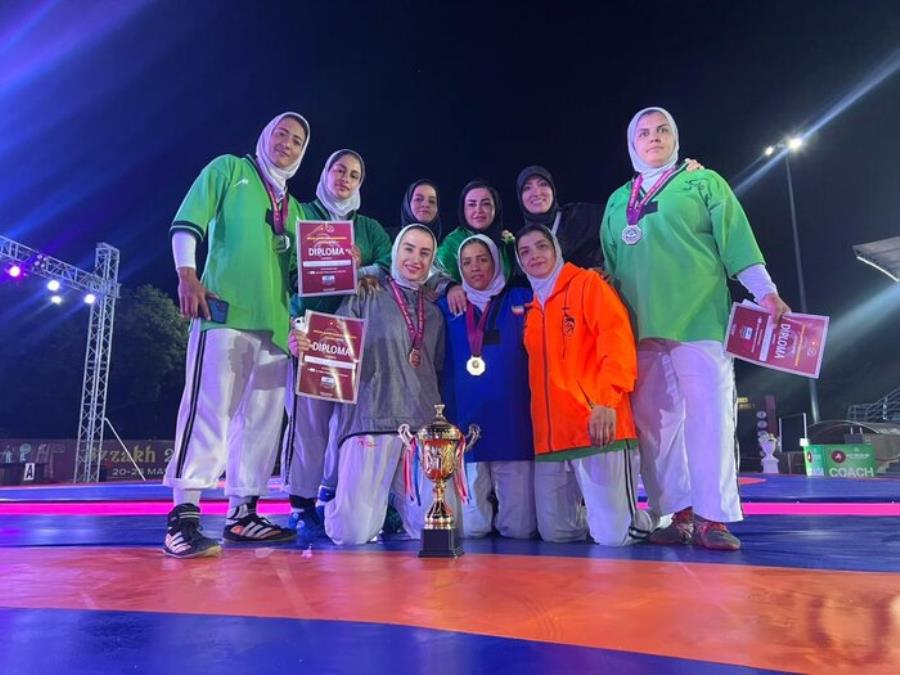 قهرمانی تیم ملی کشتی آلیش بانوان ایران در بخش آزاد قهرمانی آسیا